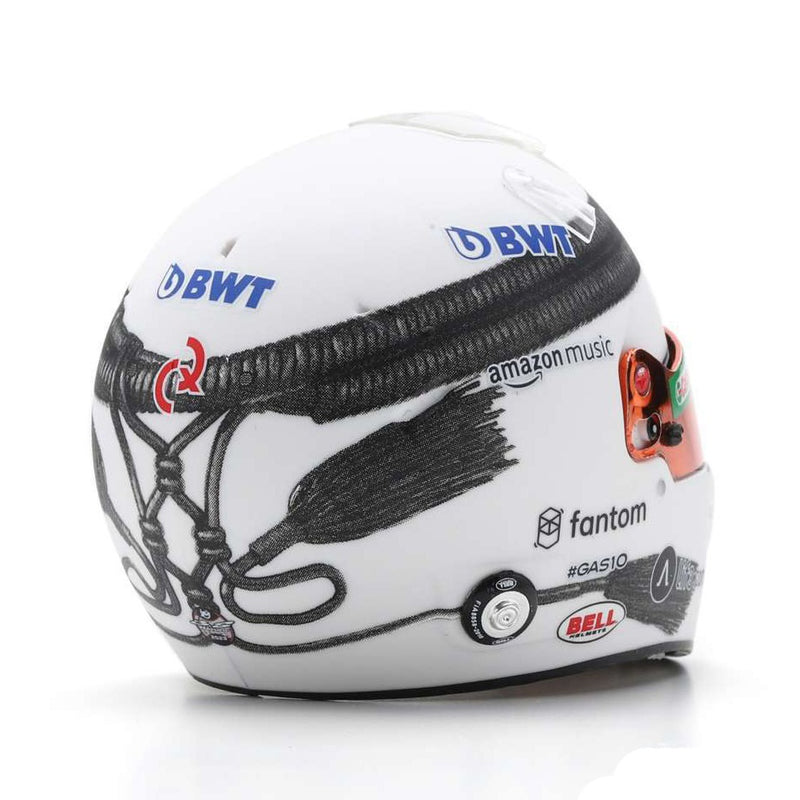Pierre Gasly Casco Bell Helmet F1 2023 Qatar GP 2023 Sprint Race BWT Alpine 1:5 - 80728