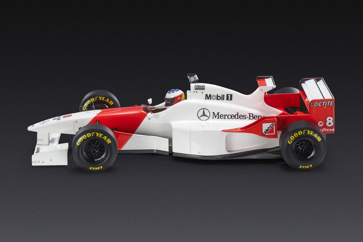 Mclaren Mercedes MP4/11 Monaco Gp 1996 with David Coulthard Schumacher Helmet 1:18 - 80784