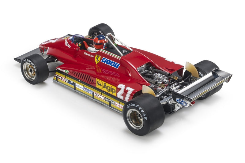 Ferrari 126 C2 1982 Belgian GP with driver figure Gilles Villeneuve 1:18 - 80802