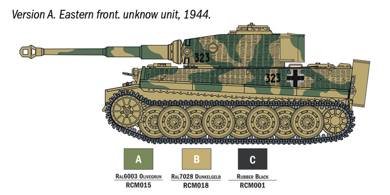 Pz. kpfw. VI Tiger I Ausf.E Starter Set Kit 1:56-4