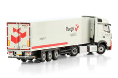 Mercedes-Benz Actros MP5 Big Space 4x2 "Ploeger Logistics" Box Trailer 3 assi (NL) 1:50 - 81024