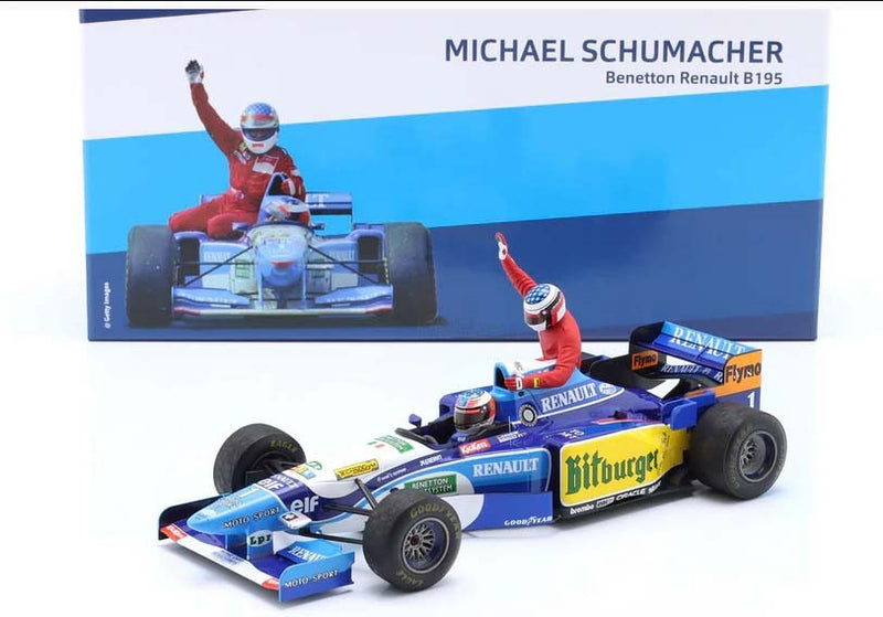 Benetton Ford B195 F1 1995 Michael Schumacher with Jean Alesi Winner Canadian GP Special Set 333pz 1:18 - 81040