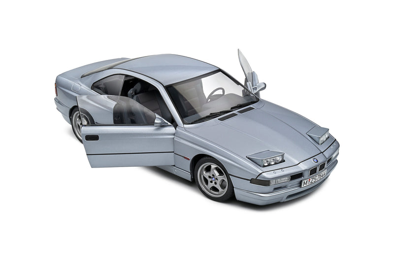 BMW 850 (E31) CSI 1992 Arctic Silver Metallic 1:18 - 81486