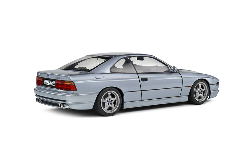 BMW 850 (E31) CSI 1992 Arctic Silver Metallic 1:18 - 81490