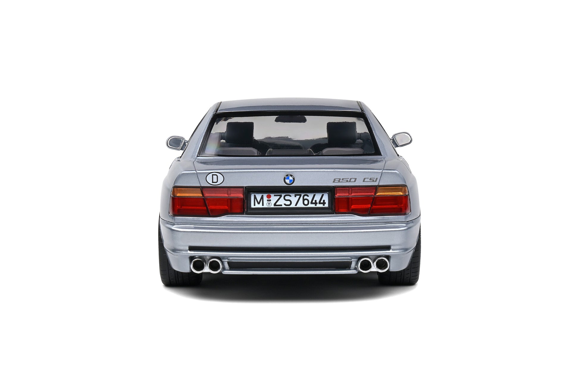 BMW 850 (E31) CSI 1992 Arctic Silver Metallic 1:18 - 81491