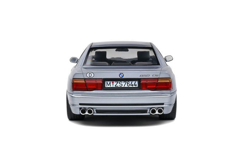 BMW 850 (E31) CSI 1992 Arctic Silver Metallic 1:18 - 81491