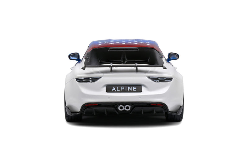 Alpine A110 Radical 2023 US Livery red-white-blue-black 1:18 - 81509