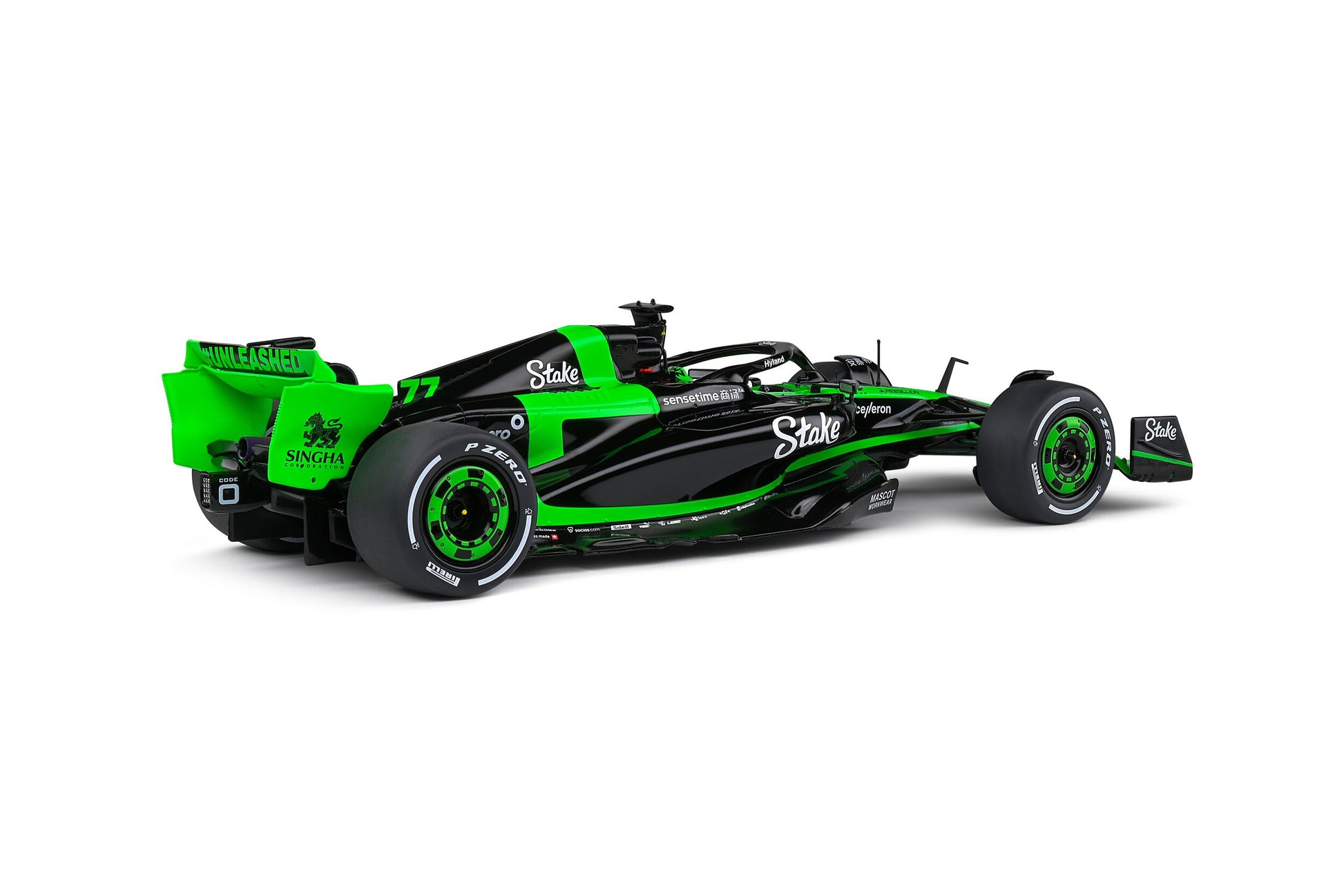 Sauber C44 Showcar Version 2024 KICK Black - Green 1:18 - 81542