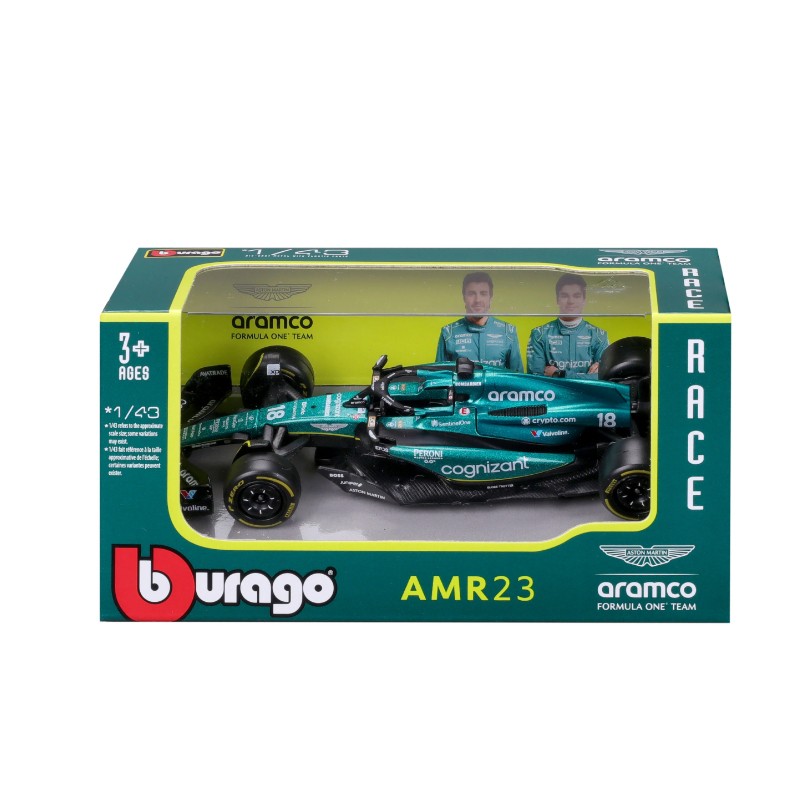 Aston Martin AMR23 Aramco Cognizant F1 2023 Lance Stroll 1:43 no driver - 81595