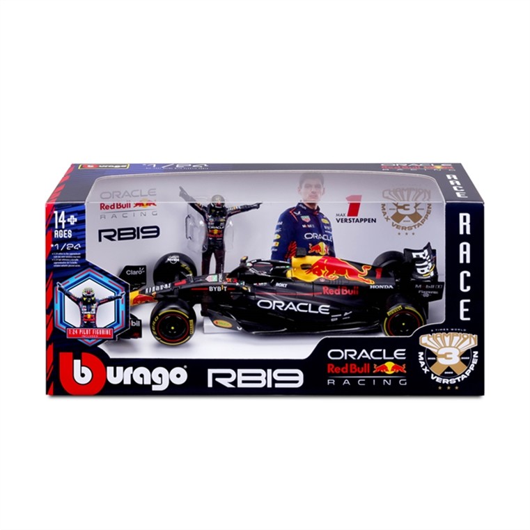 Red Bull Racing RB19 F1 2023 con figura Max Verstappen 1:24 - 81597