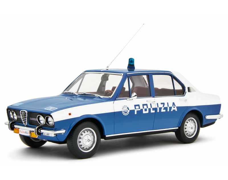 Alfa Romeo Alfetta 1.8 Polizia 1976 "113" Blu Militare 1:18 - 81603