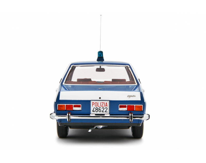 Alfa Romeo Alfetta 1.8 Polizia 1976 "113" Blu Militare 1:18 - 81609