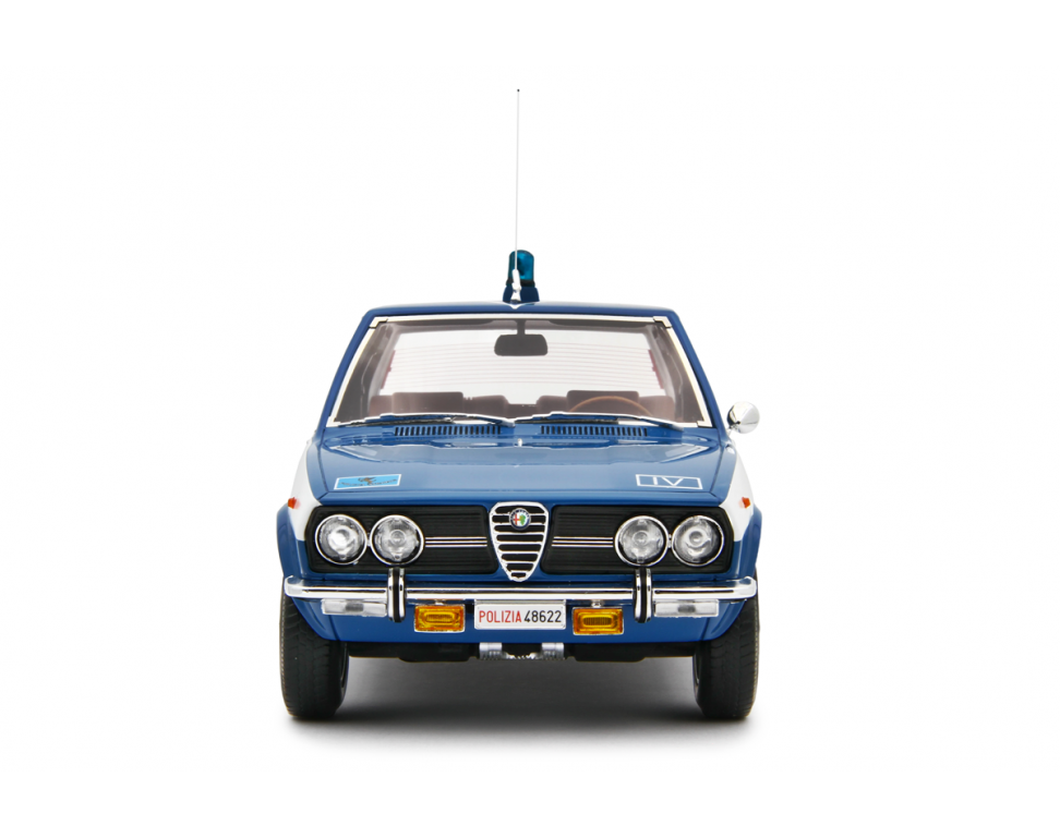 Alfa Romeo Alfetta 1.8 Polizia 1976 "113" Blu Militare 1:18 - 81610