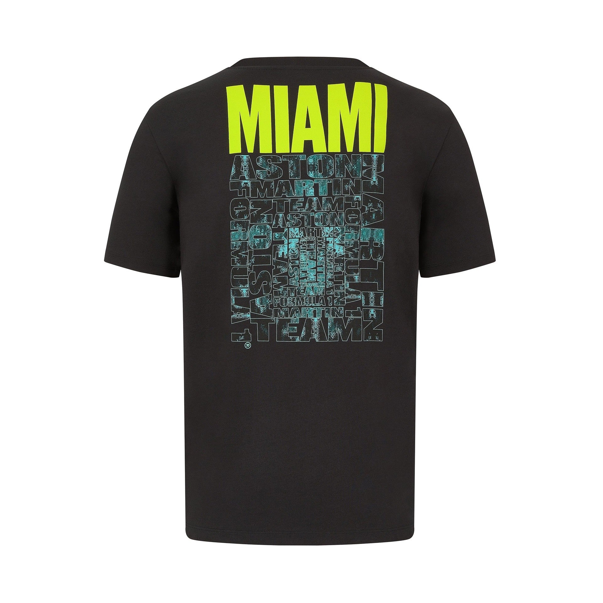 Aston Martin F1 Men's Limited Edition Miami GP Graphic T-Shirt - Night Storm - 81646