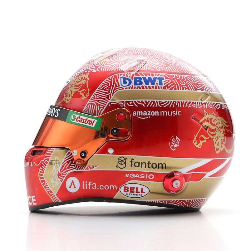 Pierre Gasly Casco Bell Helmet F1BWT Alpine F1 Team 2023 Qatar GP 1:5 - 81771