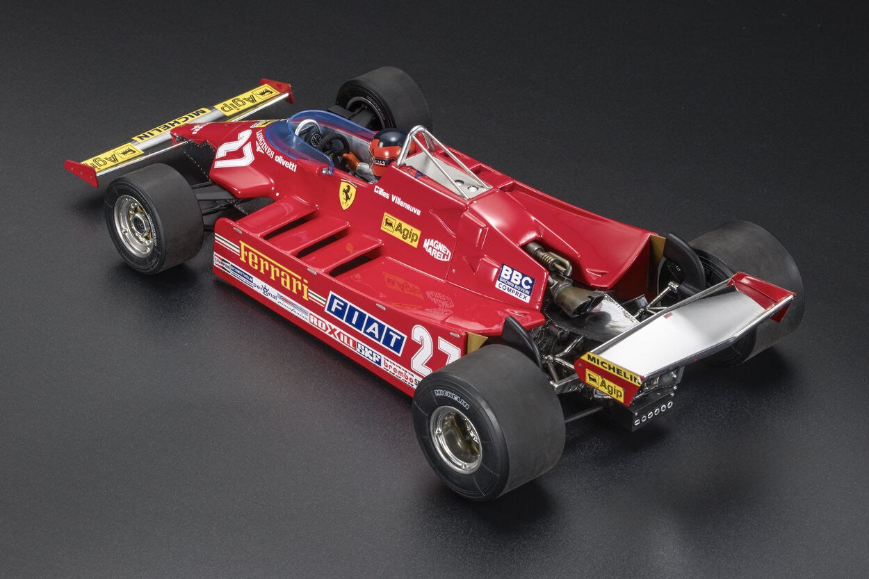 Ferrari 126CX GP United States Grand Prix West Long Beach 1981 with figure Gilles Villeneuve 1:18 - 81778