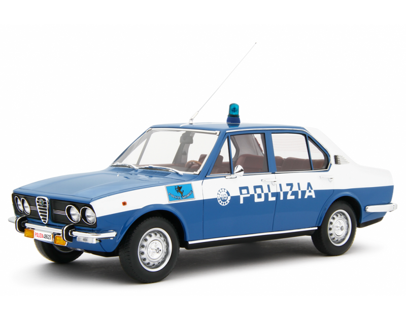 Alfa Romeo Alfetta 1.8 Polizia 1976 "Polizia Stradale" Blu Militare 1:18 - 81787