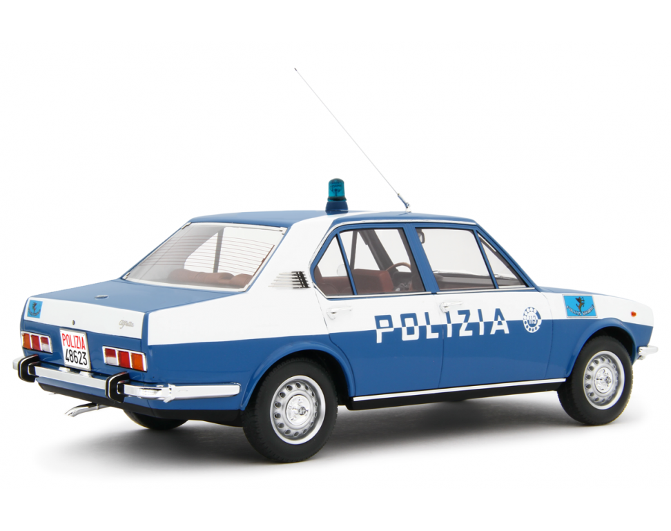 Alfa Romeo Alfetta 1.8 Polizia 1976 "Polizia Stradale" Blu Militare 1:18 - 81788