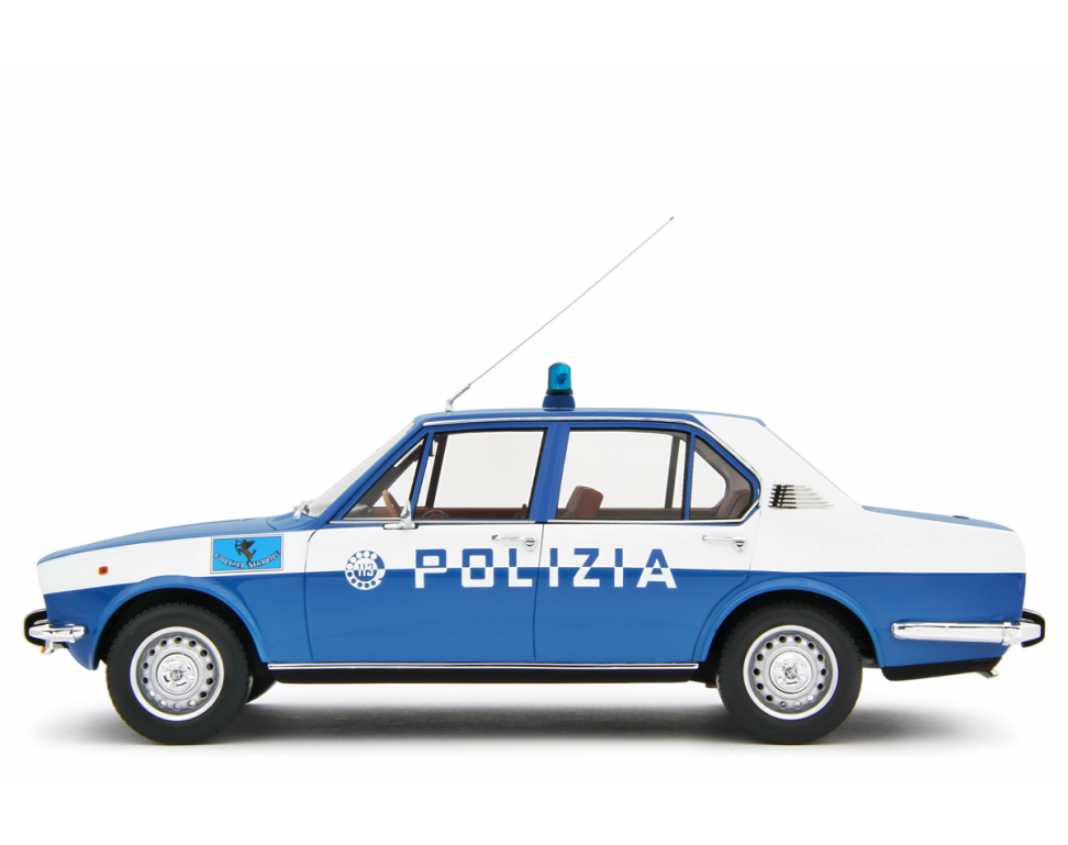 Alfa Romeo Alfetta 1.8 Polizia 1976 "Polizia Stradale" Blu Militare 1:18 - 81789