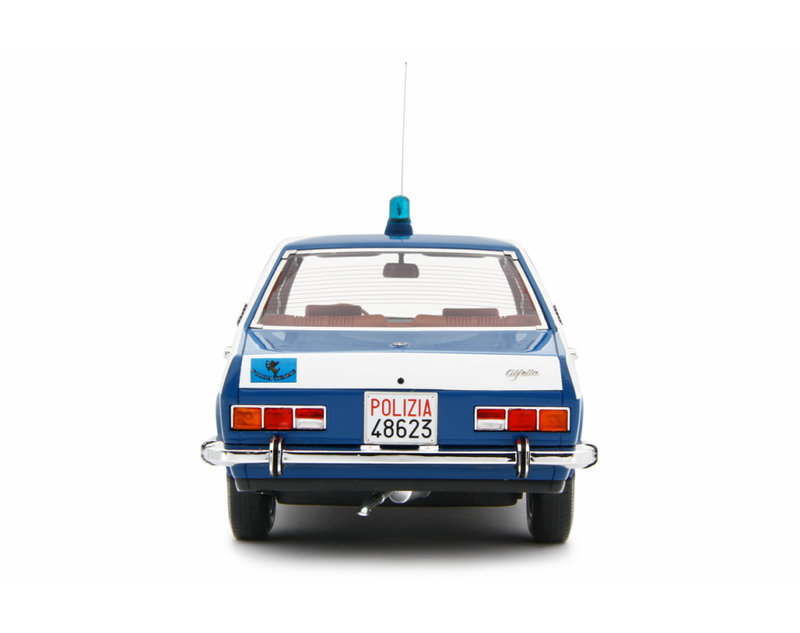Alfa Romeo Alfetta 1.8 Polizia 1976 "Polizia Stradale" Blu Militare 1:18 - 81790