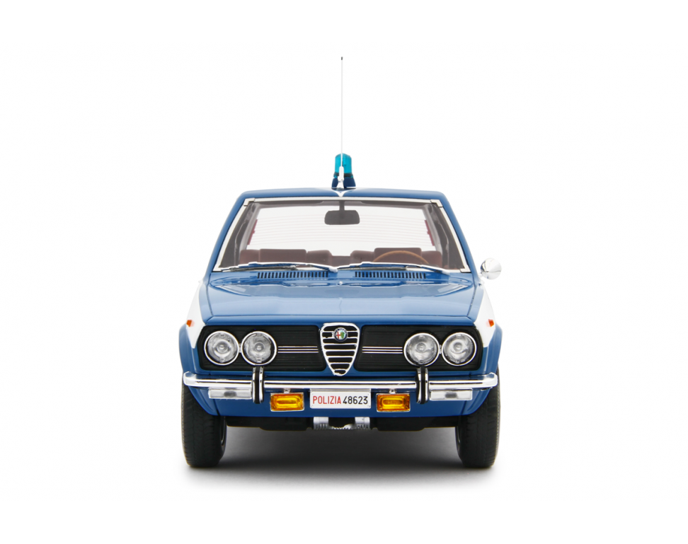 Alfa Romeo Alfetta 1.8 Polizia 1976 "Polizia Stradale" Blu Militare 1:18 - 81791