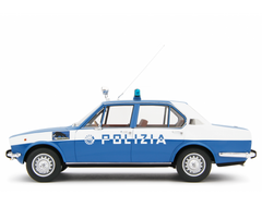 Alfa Romeo Alfetta 1.8 Polizia 1976 "Squadra Volante" Blu Militare 1:18 - 81799