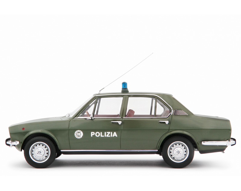 Alfa Romeo Alfetta 1.8 Polizia 1976 "Polizia Stradale" Verde Militare 1:18 - 81809