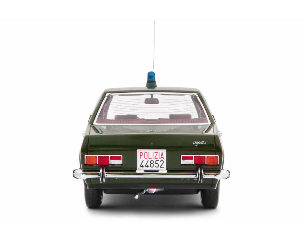 Alfa Romeo Alfetta 1.8 Polizia 1973 "Squadra Volante " Verde Militare 1:18 - 81821
