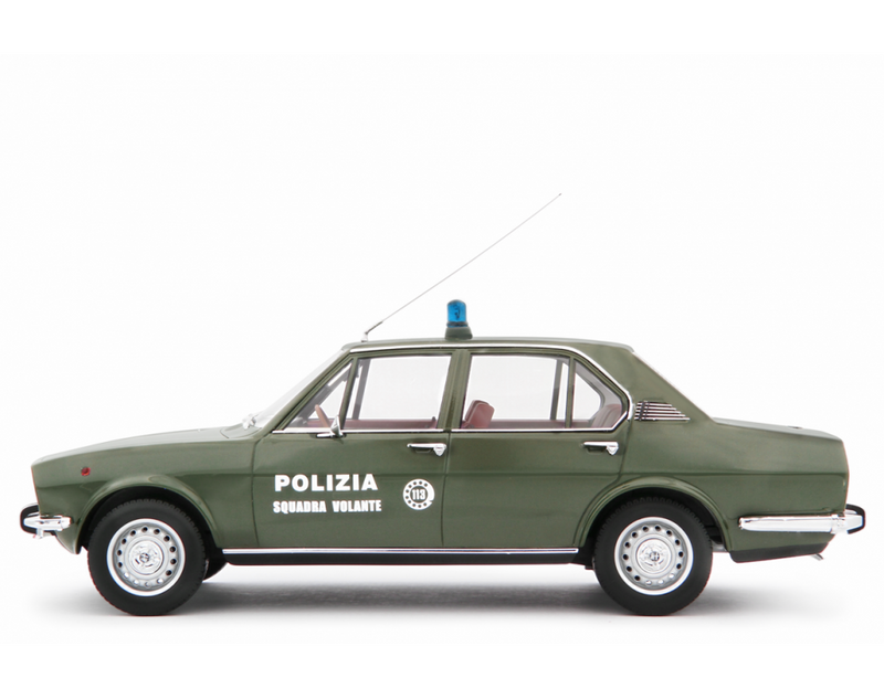 Alfa Romeo Alfetta 1.8 Polizia 1973 "Squadra Volante " Verde Militare 1:18 - 81822