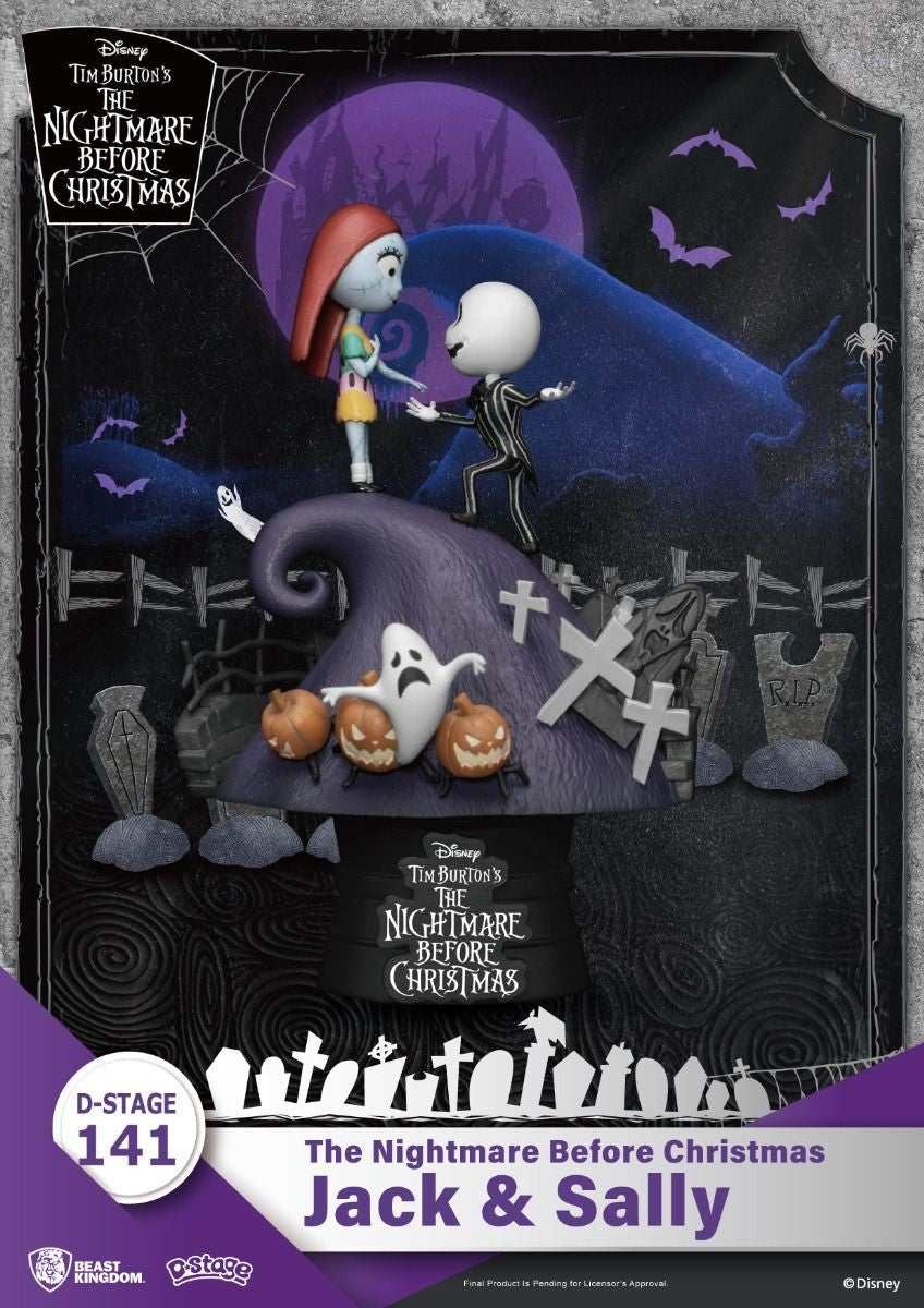 D-stage Nbx Jack and Sally statua 15cm/h - 81997