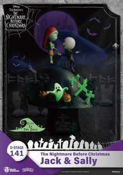 D-stage Nbx Jack and Sally statua 15cm/h - 82001