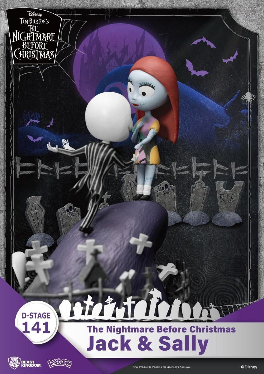 D-stage Nbx Jack and Sally statua 15cm/h - 82002