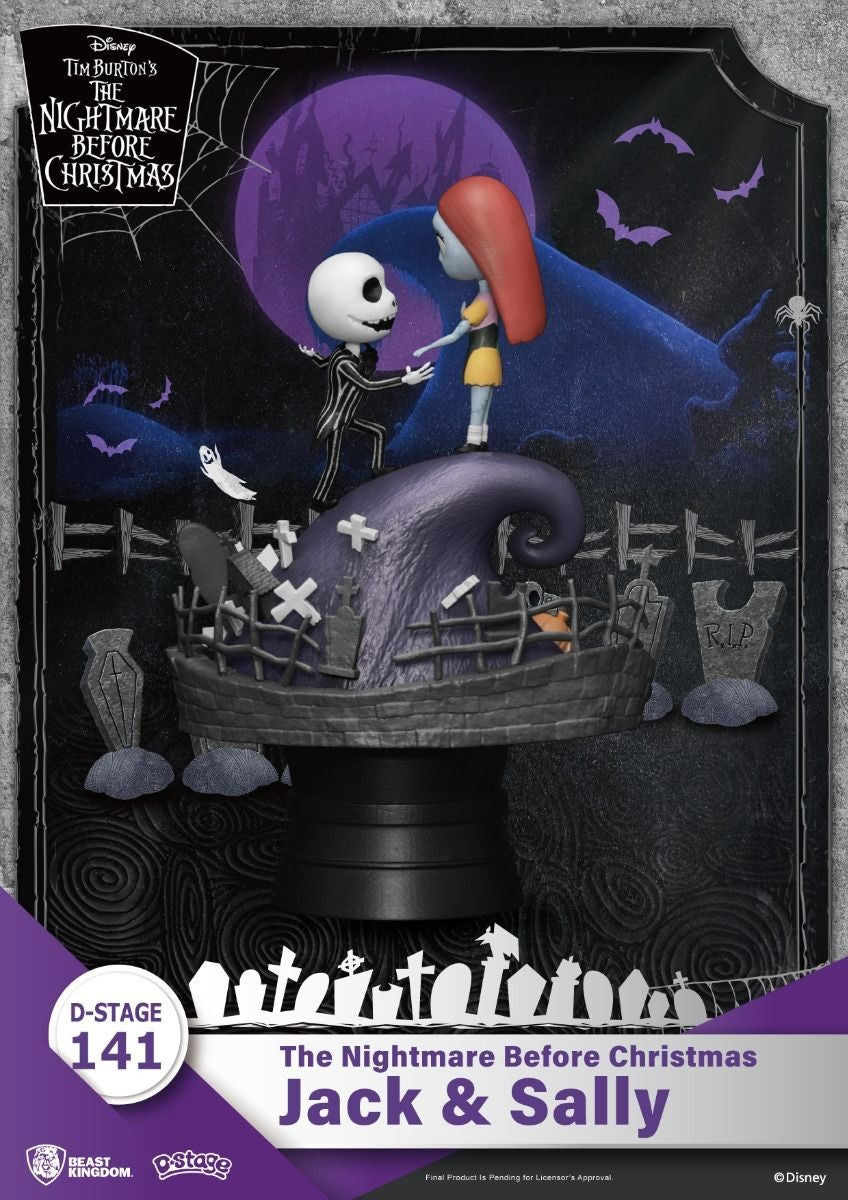 D-stage Nbx Jack and Sally statua 15cm/h - 82003