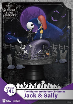 D-stage Nbx Jack and Sally statua 15cm/h - 82003