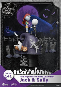 D-stage Nbx Jack and Sally statua 15cm/h - 82004