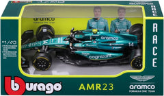 Aston Martin AMR23 Aramco Cognizant F1 2023 Fernando Alonso 1:43 no driver - 82217