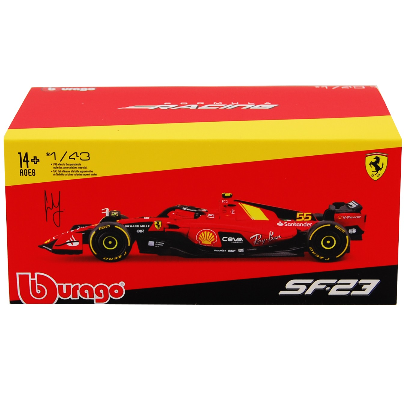 Ferrari SF-23 3th Italian GP 2023 Carlos Sainz 1:43 Signature - 82233
