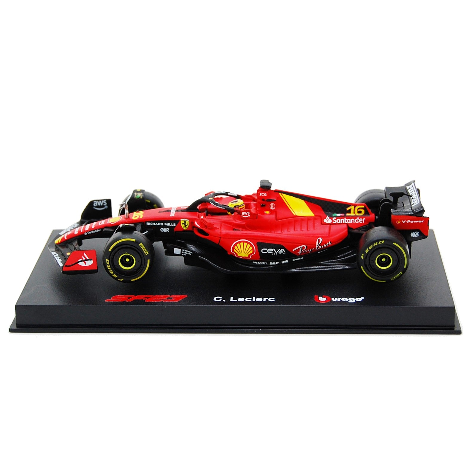 Ferrari SF-23 4th Italian GP 2023 Charles Leclerc 1:43 Signature - 82246
