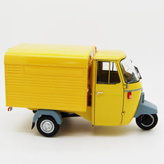 Ape Piaggio P501 Van Closed 1979 Giallo Texas con vetrina 1:18 - 82311
