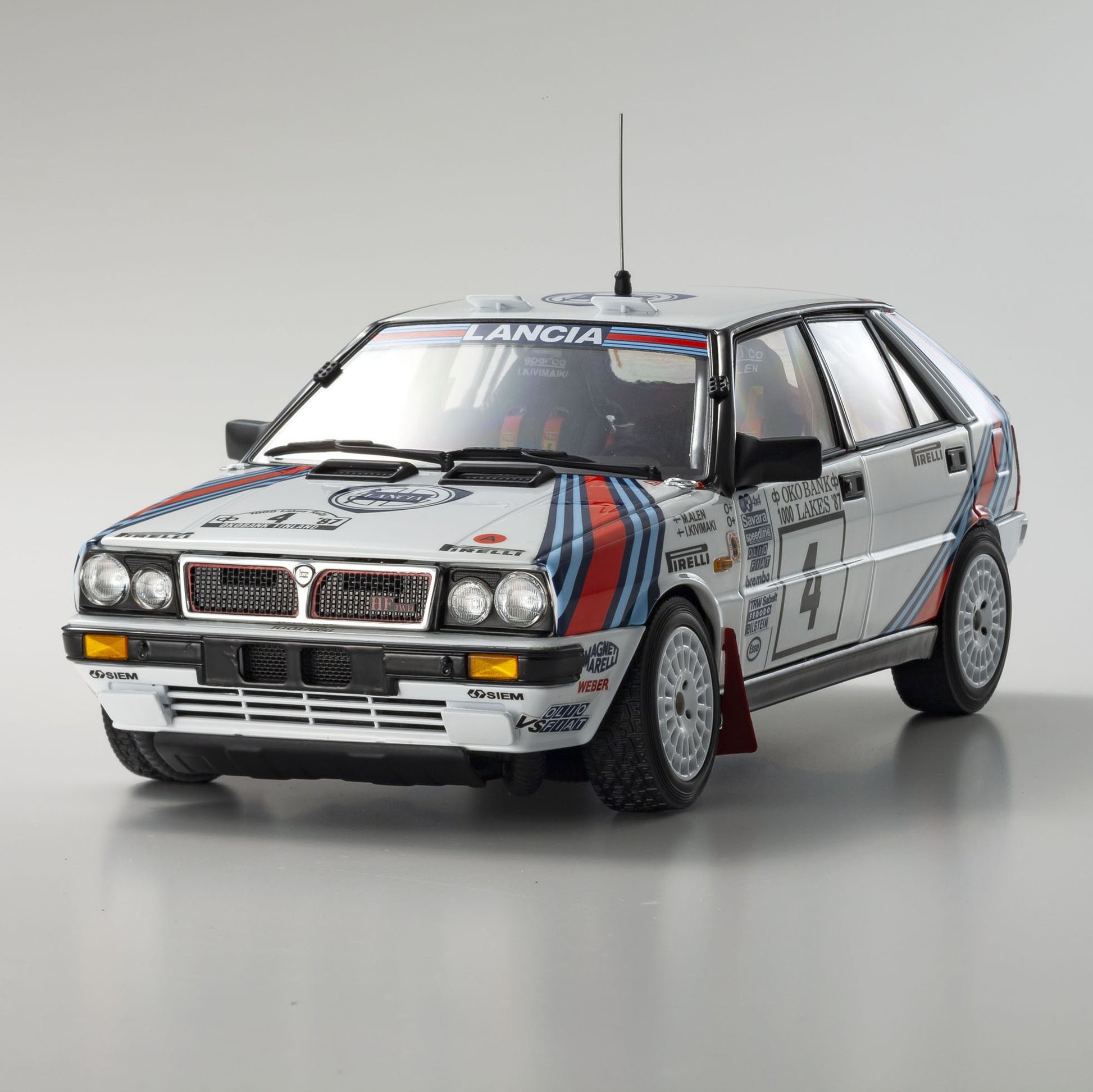 Lancia Delta HF 4WD Winner 37° Rally 1000 Lakes 1987 Martini Racing Markku Alen - Ilkka Kivimaki 1:18 - 82390