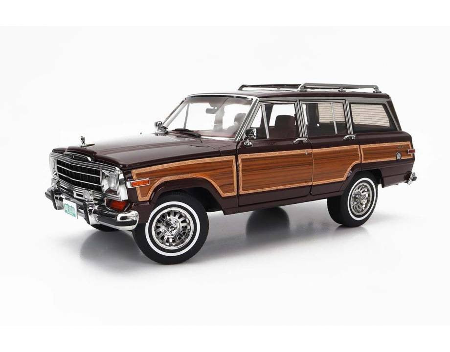 Jeep Grand Wagoner 1989 Bordeaux - Wood 1:18 - 82451