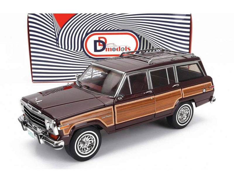 Jeep Grand Wagoner 1989 Bordeaux - Wood 1:18 - 82462