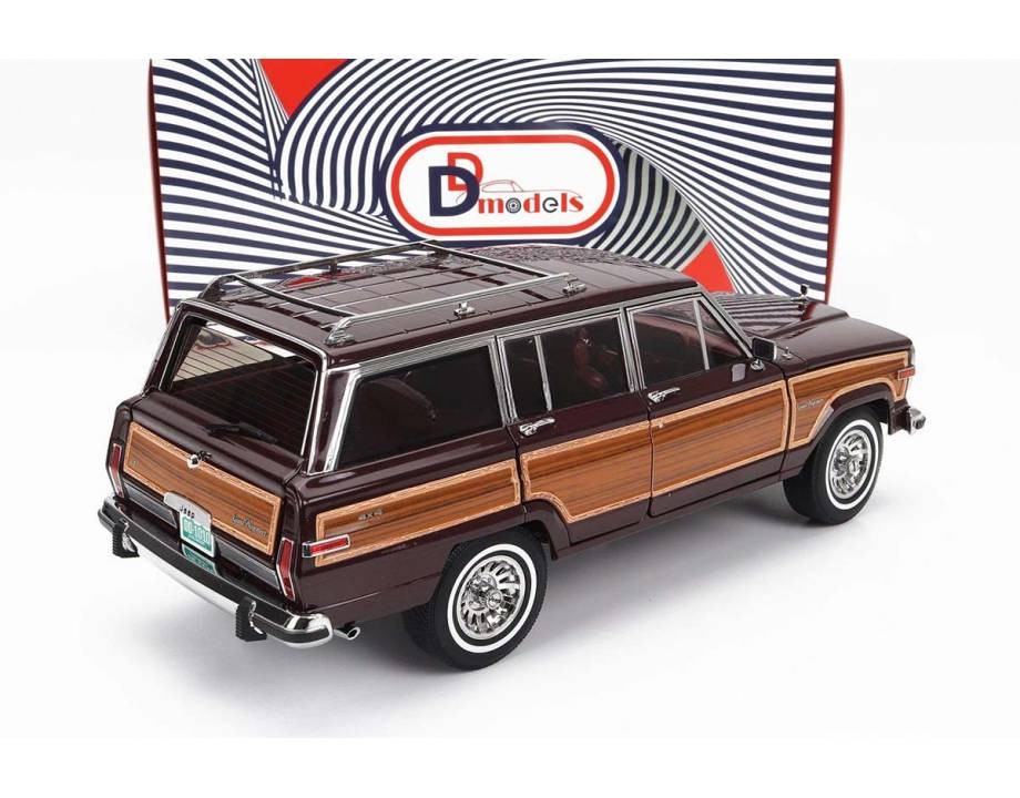 Jeep Grand Wagoner 1989 Bordeaux - Wood 1:18 - 82463