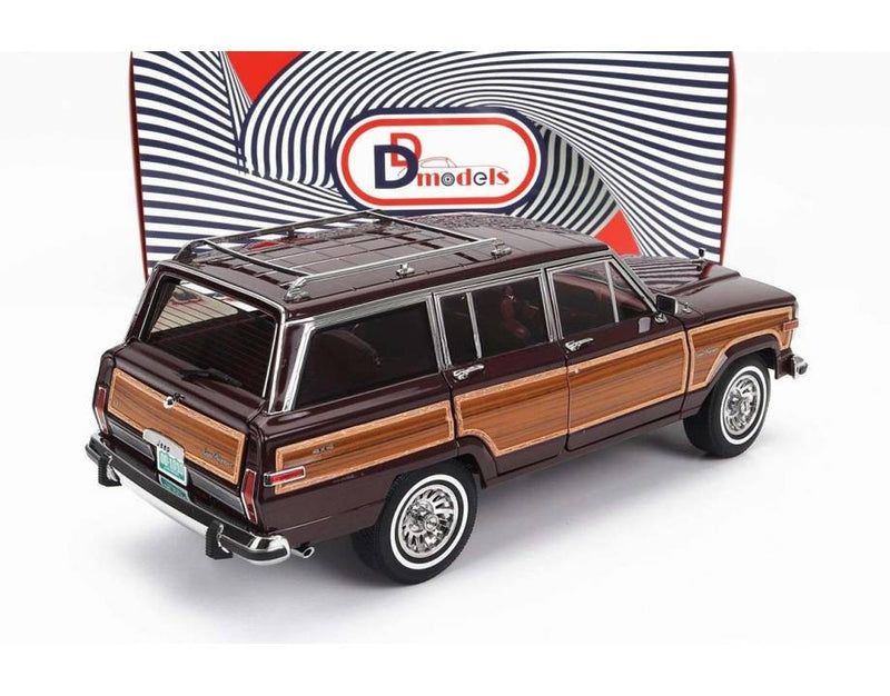 Jeep Grand Wagoner 1989 Bordeaux - Wood 1:18 - 82463