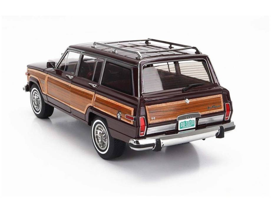 Jeep Grand Wagoner 1989 Bordeaux - Wood 1:18 - 82466