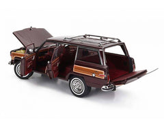 Jeep Grand Wagoner 1989 Bordeaux - Wood 1:18 - 82468