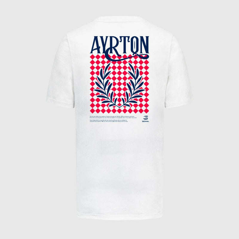 Ayrton Senna Special Edition Monaco Graphic T-Shirt - White - 82559