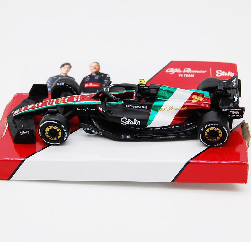 Alfa Romeo F1 Team Stake C43 F1 Italian GP 2023 Zhou Guanyu 1:43 no driver - 82590