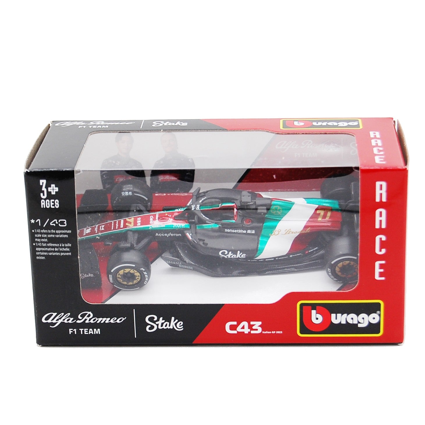 Alfa Romeo F1 Team Stake C43 F1 Italian GP 2023 Valtteri Bottas 1:43 no driver - 82596
