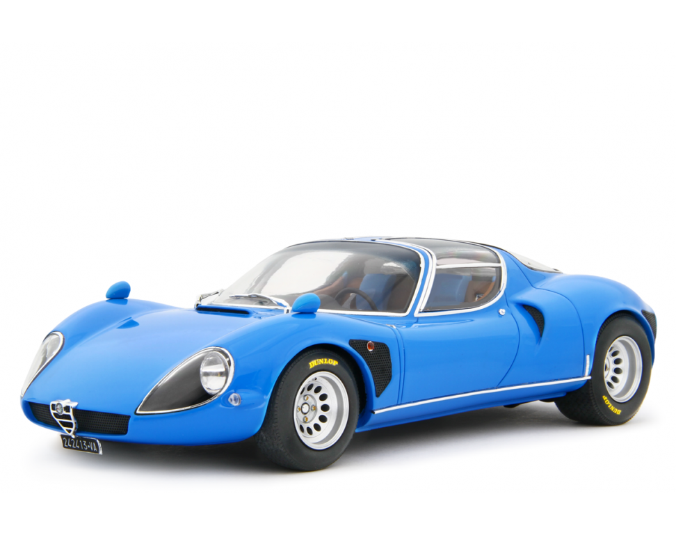 Alfa Romeo 33 Coupè Stradale 1967 D Version Telaio 111 Blu Reale 1:18 - 82630
